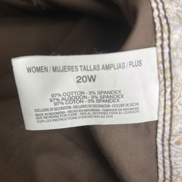 ~eN New Gloria Vanderbilt brown capris with pockets - Picture 12 of 13